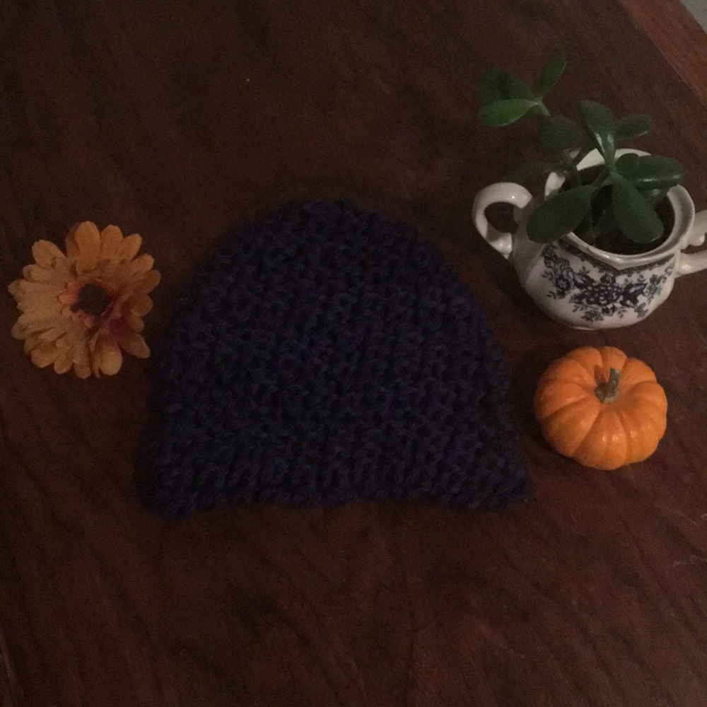 SOLD ⛄️HOLIDAY SALE⛄️  MID Blue Handmade Beanie!